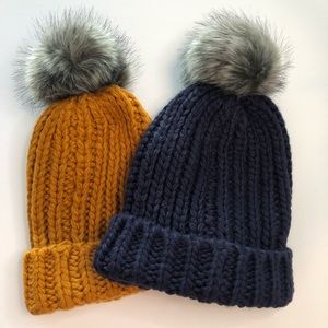 HP! Rip Curl Chunky Knit Hat Navy or Honey NWT
